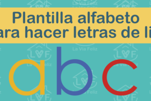 Plantilla alfabeto para hacer letras de lija