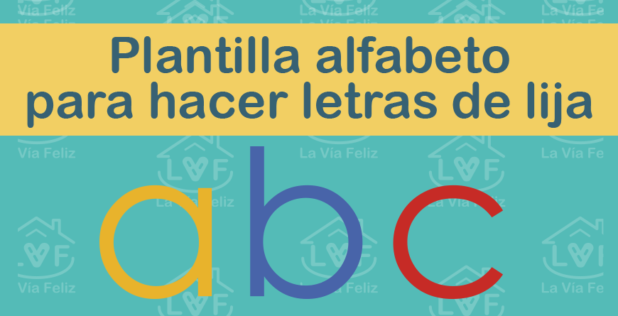 Plantilla alfabeto para hacer letras de lija